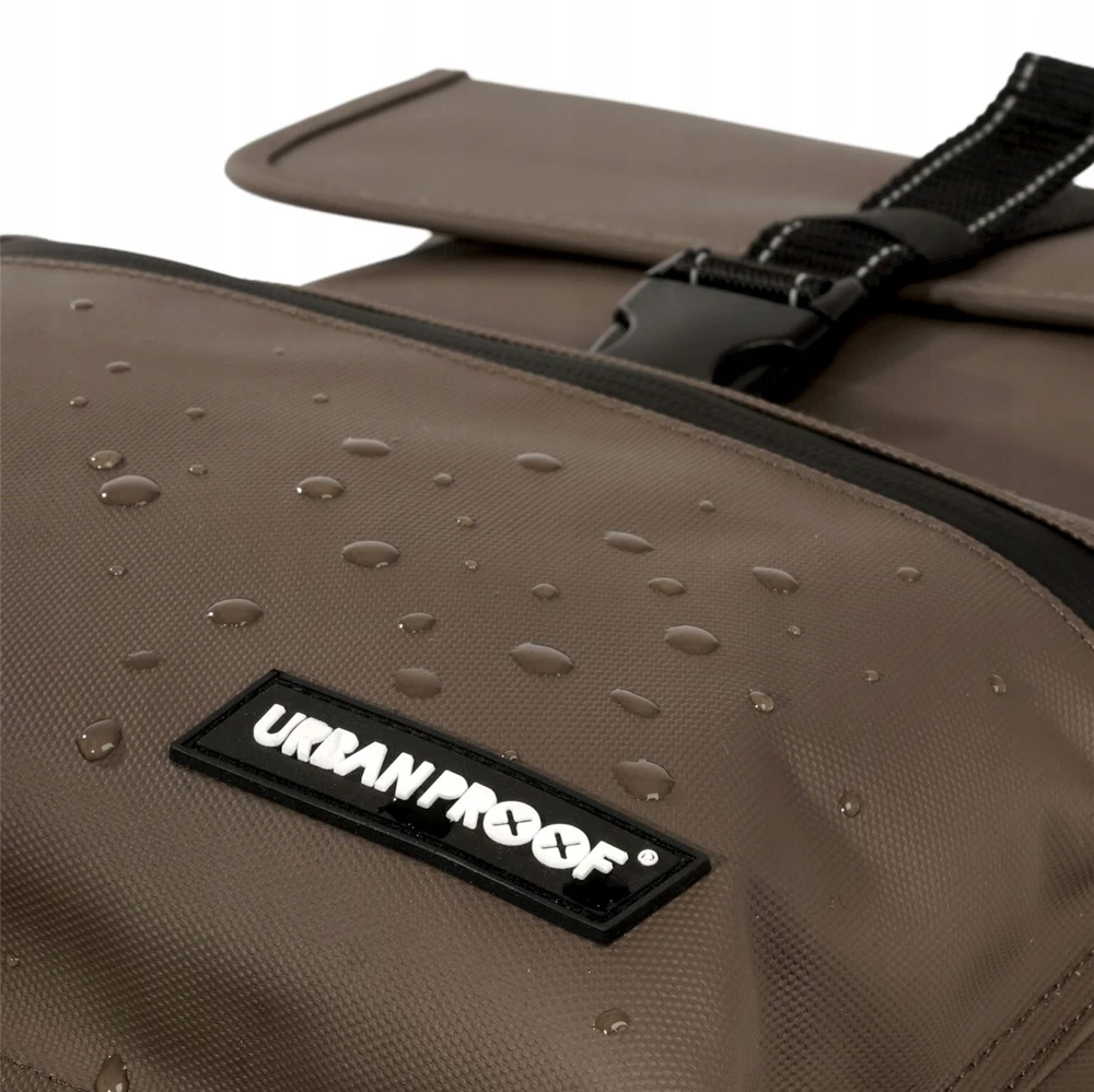 Bez Marki Perdirbtas Cargo kuprinė 20l Ruda - URBAN PROOF - Juoda - Perdirbtas PET - Nuo 6 metų