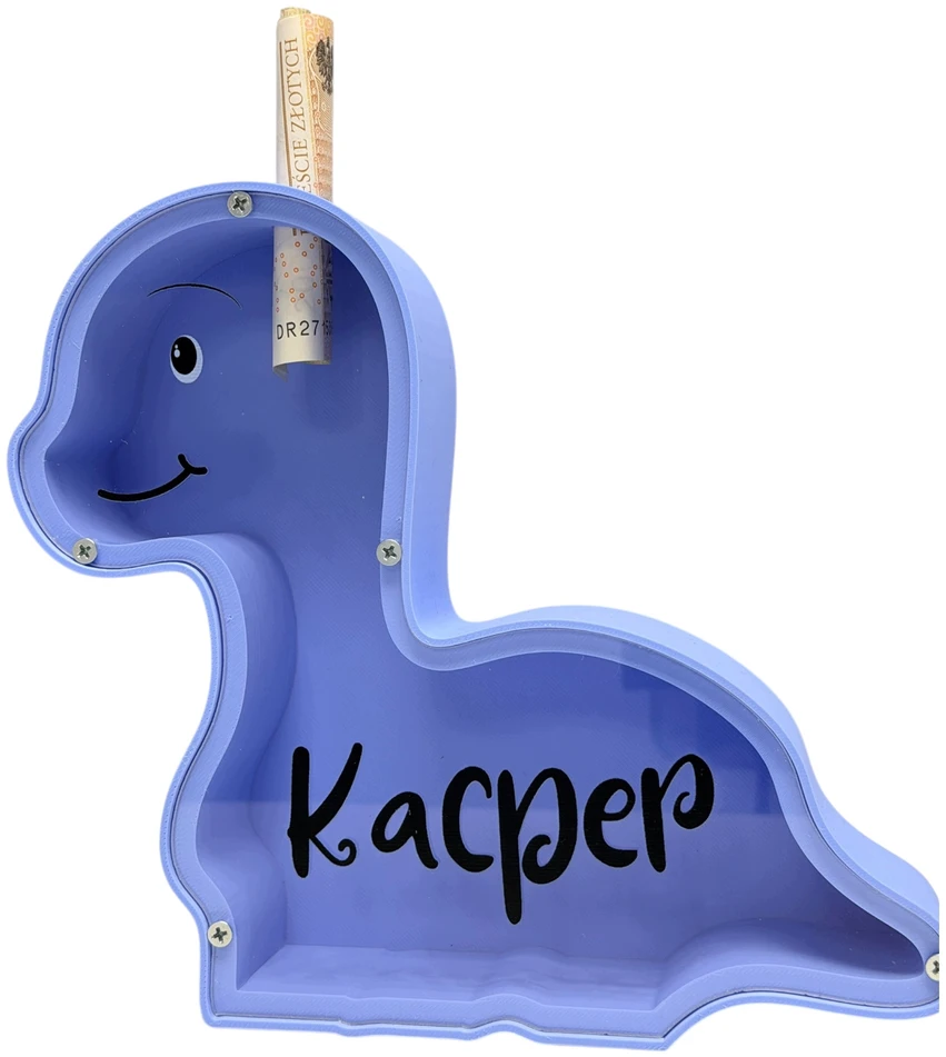 Bez Marki Personalizowana Skarbonka Dinozaur su Imieniem - Imię Prezent dla Dziecka