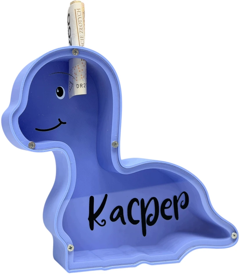 Bez Marki Personalizowana Skarbonka Dinozaur su Imieniem - Imię Prezent dla Dziecka