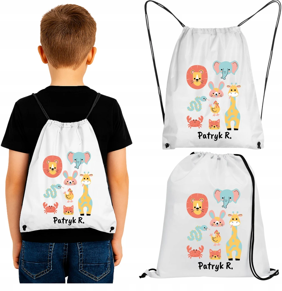 Bez Marki Personalizuotas maišelis su vardu vaikams į mokyklą, darželį