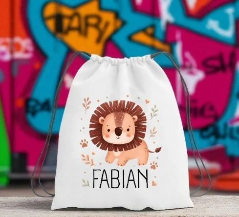 Bez Marki Personalizuotas maišelis su vardu vaikams mokyklai, darželiui