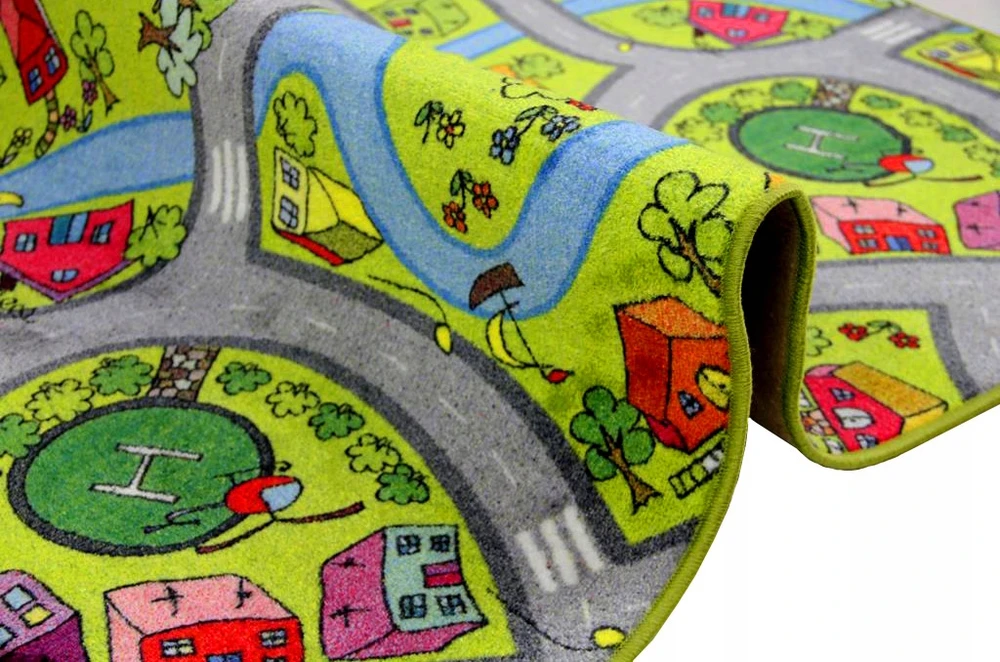 Bez Marki PIĘKNY DYWAN DZIECIĘCY 200x250 - ULICZKI - FARMA