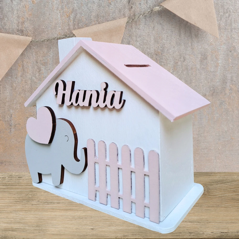 Bez Marki PIGGY BANK su pavadinimu KRIKŠTO JUbiliejaus GIMTADIENIS Piggy bankkas su graviravimu