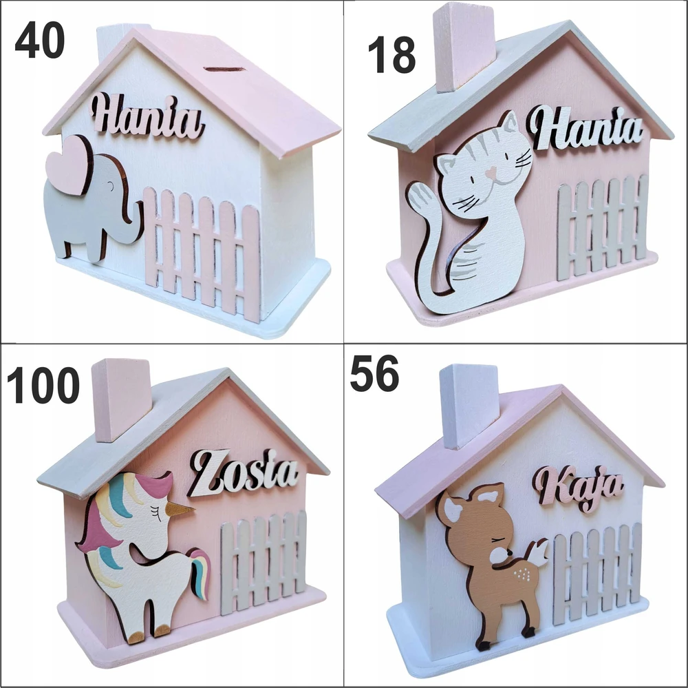 Bez Marki PIGGY BANK su pavadinimu KRIKŠTO JUbiliejaus GIMTADIENIS Piggy bankkas su graviravimu
