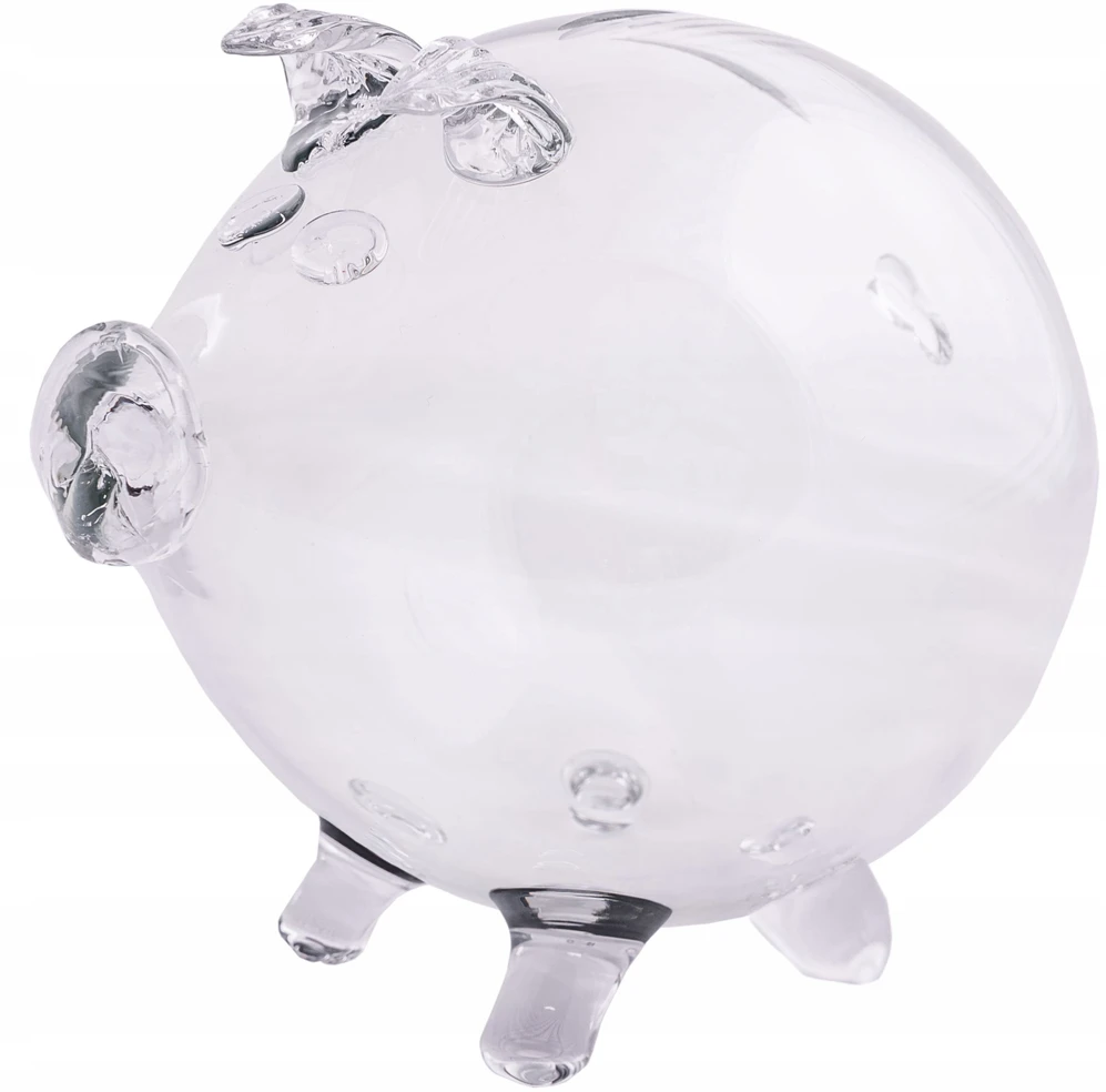 Bez Marki PIGGY GLASS PINIGŲ DĖŽUTĖ DOVANA STIPRUS STIKLAS DIDELIS