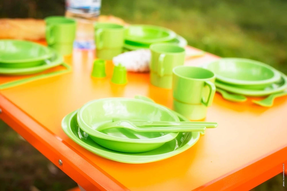 Bez Marki Pikniko rinkinys 4 asmenims - CAO CAMPING - Žalias - Rankų darbo