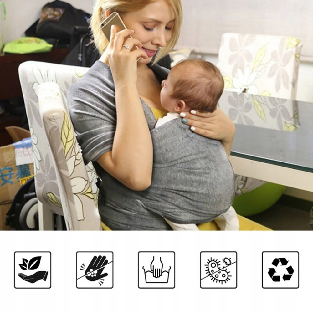 Bez Marki PILKA AUDINIO KŪDIKIO NEŠĖKLĖ TĖVIAMS