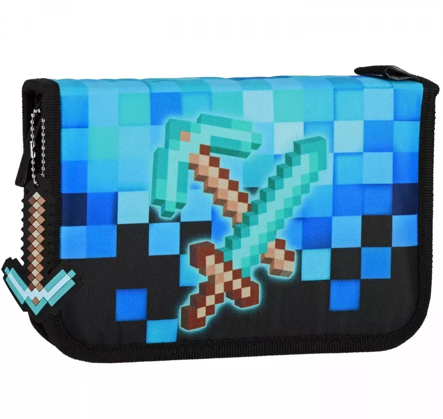 Bez Marki PIORNIK MINECRAFT Z WYPOSAZENIEM SZKOLNY PODWOJNY PIKSELE Žaidimas DLA CHLOPCA