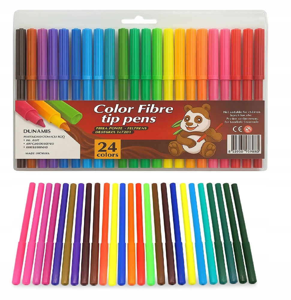 Bez Marki Pisaki, mazaki 24 kolory flamastry colour pen