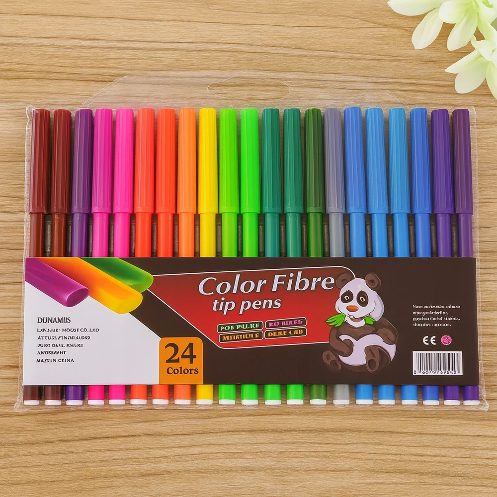 Bez Marki Pisaki, mazaki 24 kolory flamastry colour pen
