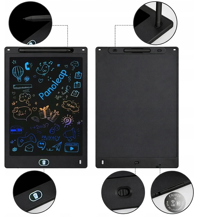 Bez Marki Planšetė NOTATNIK GRAFICZNY LCD 12'' ZNIKOPIS DO RYSOWANIA I PISANIA + RYSIK