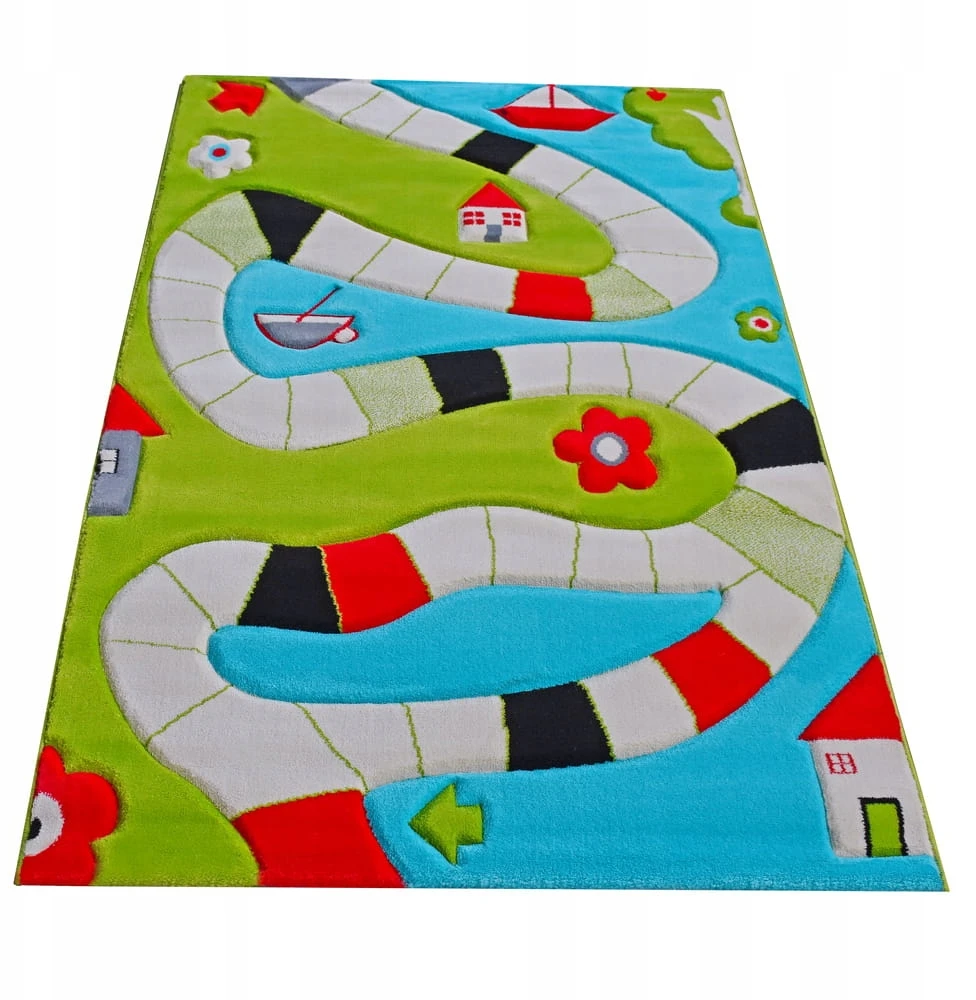 Bez Marki PLANSZA DO GRY - Turkio dywan dziecięcy SOFT PLAY 100x150 cm. IVI Carpet