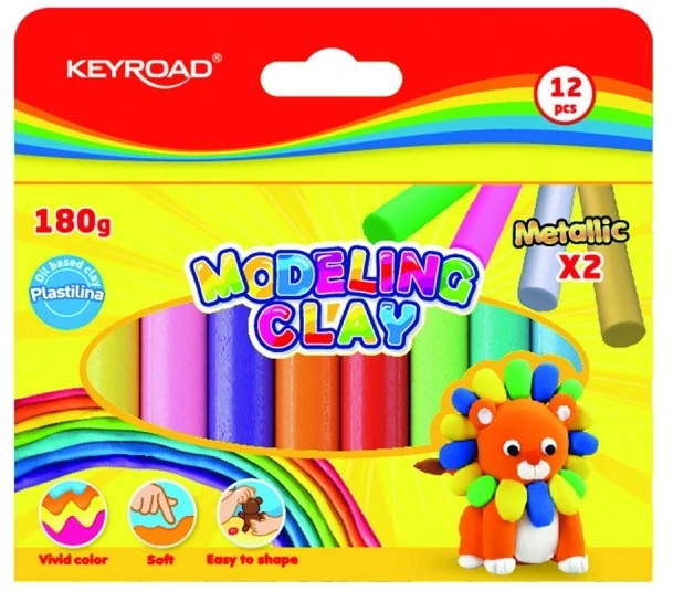 Bez Marki Plastelino rinkinys vaikams, 12 spalvų po 15g