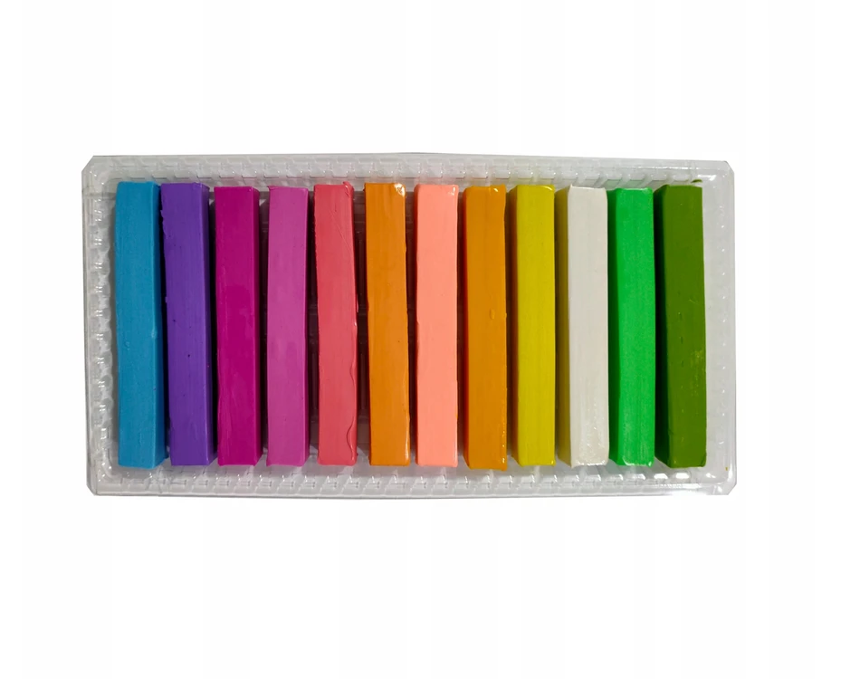 Bez Marki Plastelinos rinkinys vaikams, 12 pastelinių spalvų, minkšta