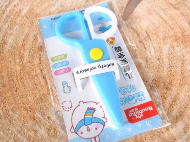 Bez Marki Plastikinės vaikiškos žirklės, 12 cm
