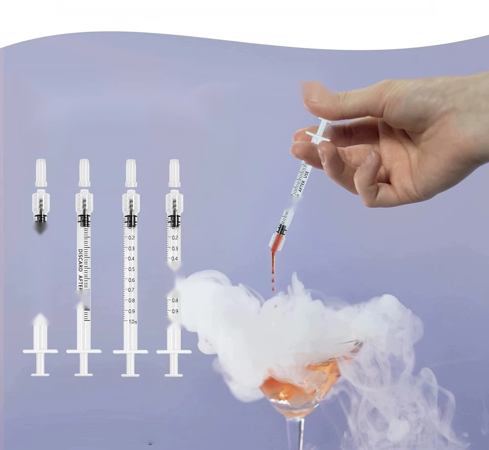 Bez Marki PLASTIKINIAI ŠVIRKŠTAI 16 Vnt. 1ml DOZUOJAMOSIOS SKARTELĖS BE adatų