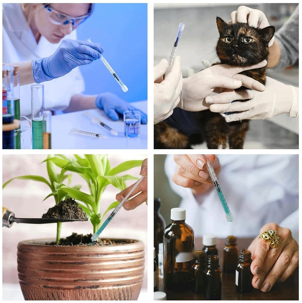 Bez Marki PLASTIKINIAI ŠVIRKŠTAI 16 Vnt. 1ml DOZUOJAMOSIOS SKARTELĖS BE adatų