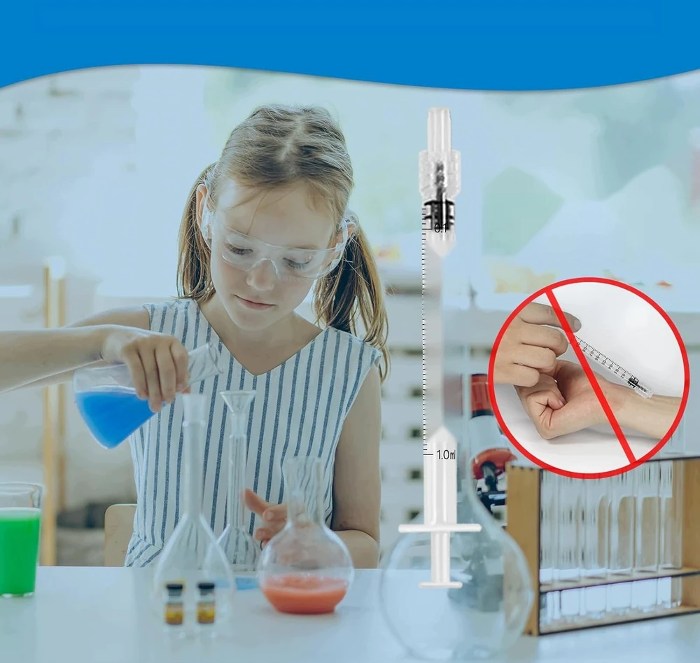 Bez Marki PLASTIKINIAI ŠVIRKŠTAI 16 Vnt. 1ml DOZUOJAMOSIOS SKARTELĖS BE adatų
