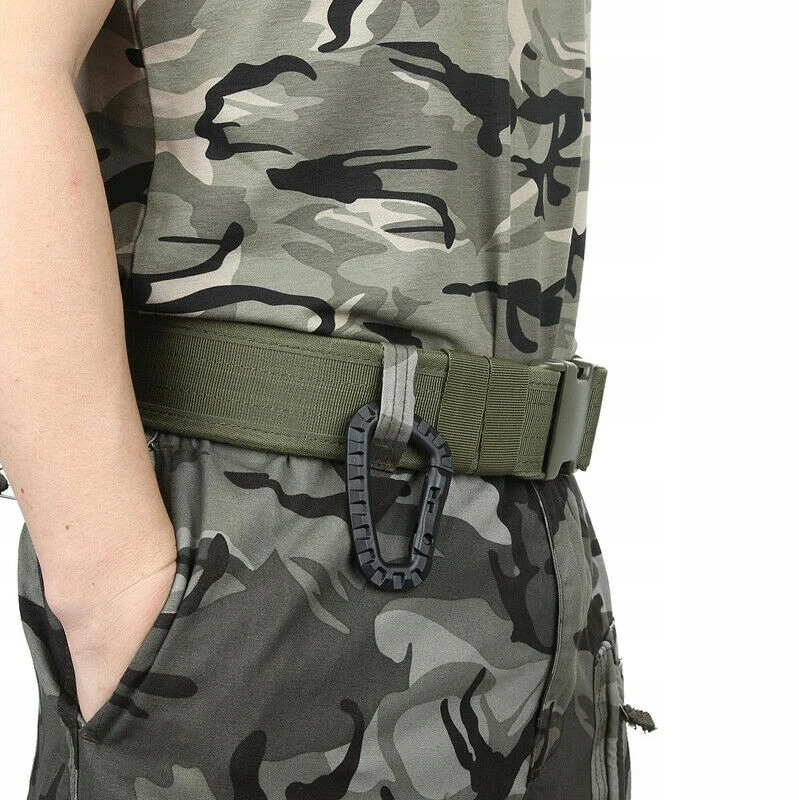 Bez Marki Plastikinis karabinas khaki spalvos, tvirtas, universalus