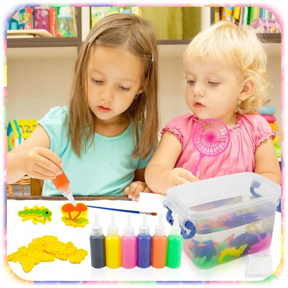 Bez Marki PLASTIKOS PASTA DAŽYMAI ANT VANDENS CREATIVE DIY AQUA GEL VAIKAMS