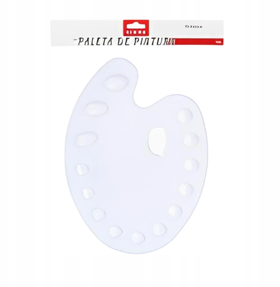 Bez Marki Plastikowa paleta malarska 25.8×34 cm do farb akrylowych i olejnych
