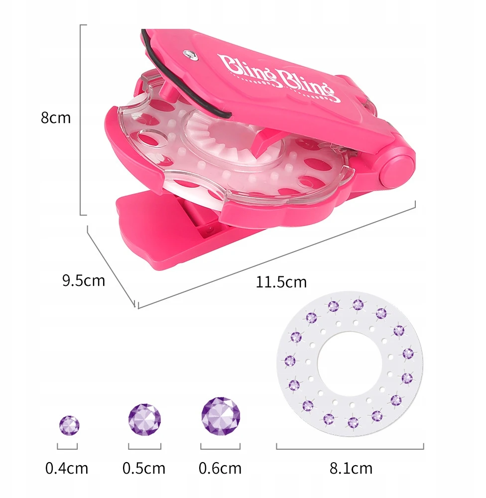 Bez Marki PLAUKŲ RINKINYS 180 MINI CRYSTALS SAFE BROWNING