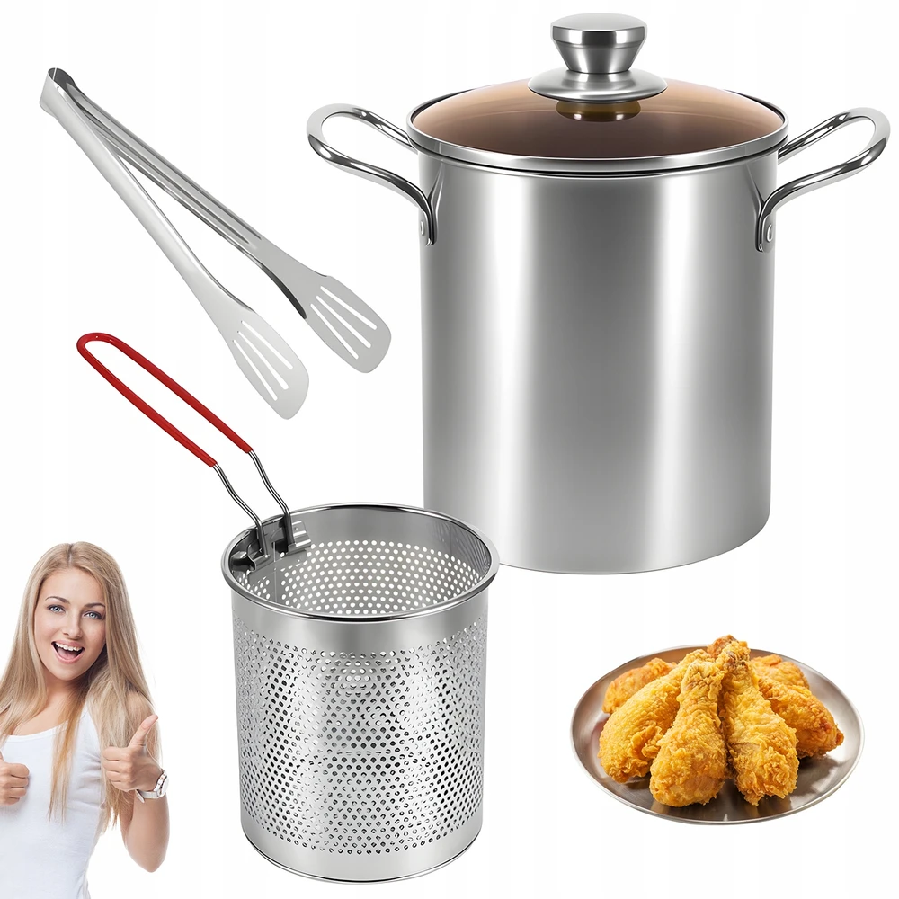 Bez Marki PLIENINIS KREPŠYMAS 3L INDUKCINĖ ORKAITĖ IR GRILĖLIS