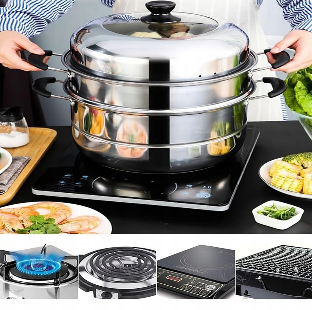 PLIENINIS PUODAS STEAMING INSERT STEAM STEAM INSERTS DANGAS