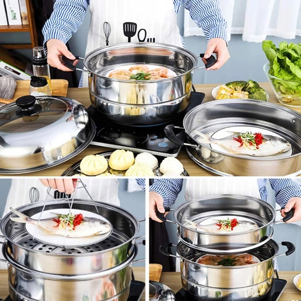 PLIENINIS PUODAS STEAMING INSERT STEAM STEAM INSERTS DANGAS