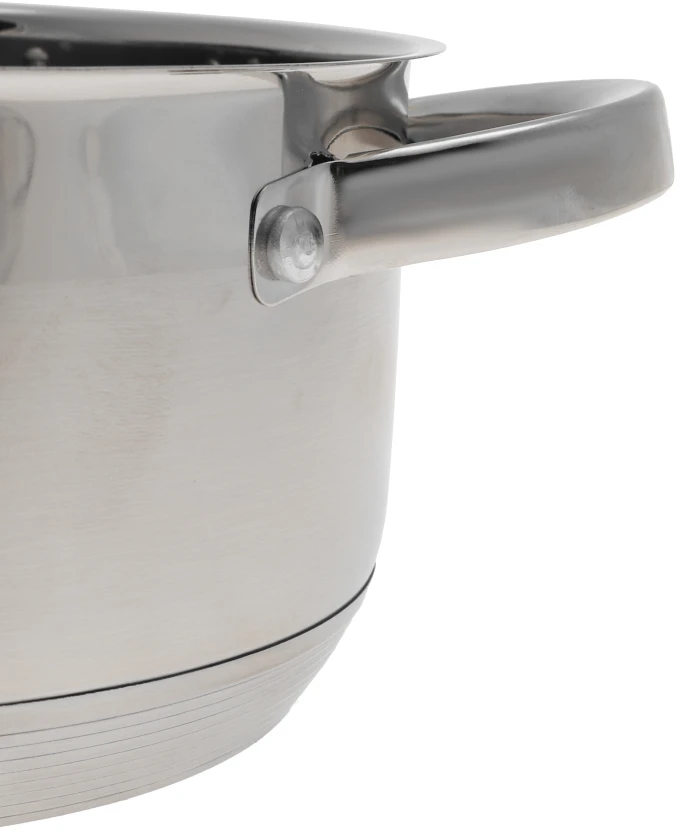 Bez Marki Plieninis puodas su dangčiu 2,45l 18cm