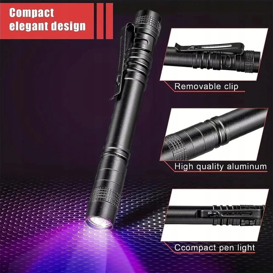 Bez Marki POCKET 395nm COB UV žibintuvėlis mažas žibintuvėlis GINTARO paieškai