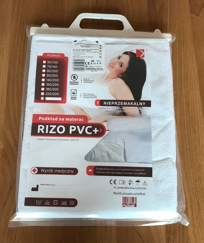 Bez Marki PODKŁAD NA Čiužinys DO ŁÓŻECZKA 60x120 cm WODOODPORNY OCHRANIACZ MATA TOPPER