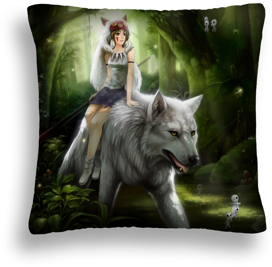 Bez Marki PODUSZKA FANTASY 01 Baltas WILK LEŚNA WRÓŻKA ELF PL