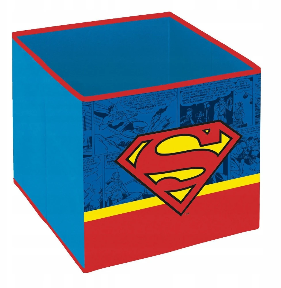 Bez Marki Pojemnik na zabawki Superman Comic 31×31×31 cm