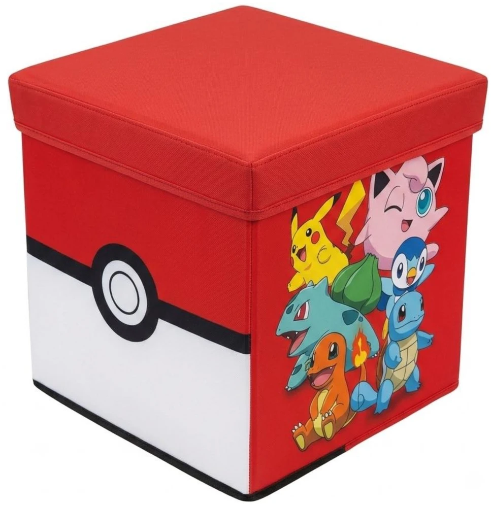 Cozy Noxxiez Bez Marki Pojemnik na Žaislai Krepšys Noxxiez Pokémon Pufa Siedzisko Kostka 30 cm