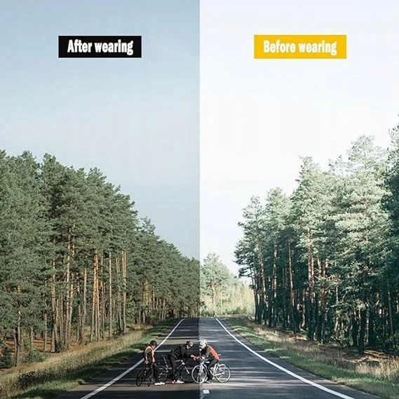 Bez Marki Polarizuoti dviračių akiniai Uv400, 2 vnt.