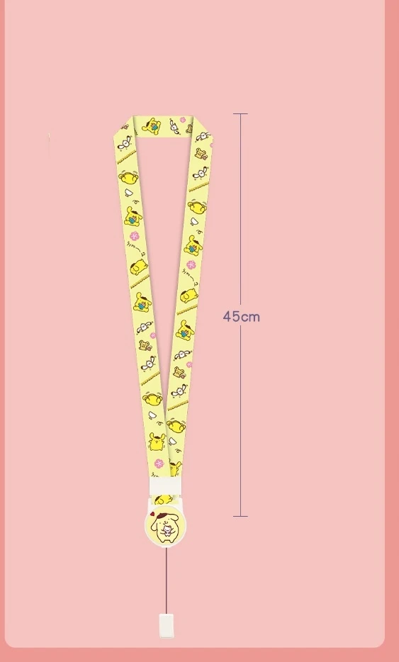 Bez Marki Pompompurin kortelių dėklas ant dirželio jojo 45 cm ID kortelės