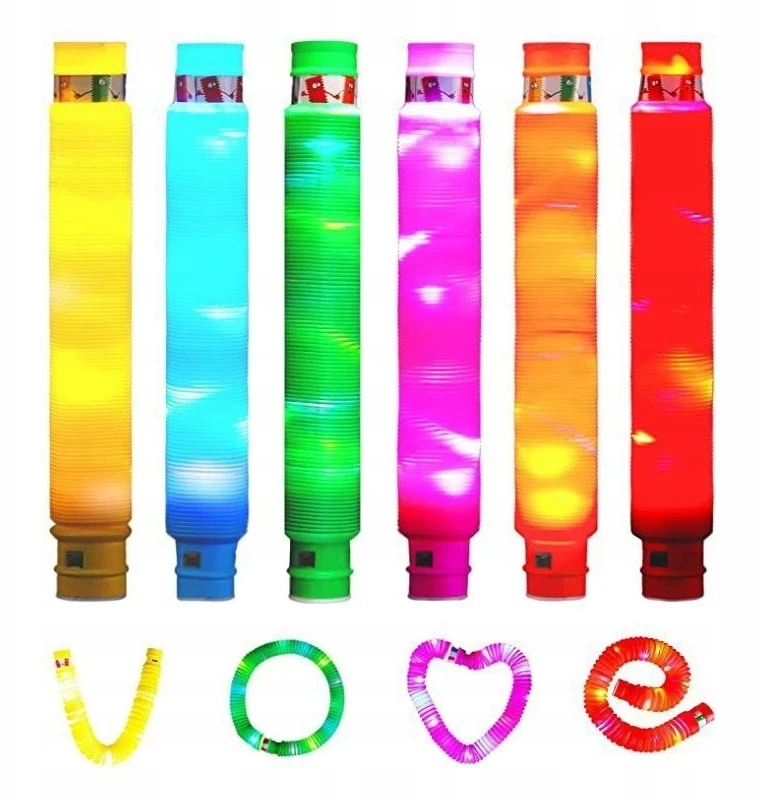 Bez Marki POP XXL žėrintys jutimo vamzdeliai (1 vnt.)