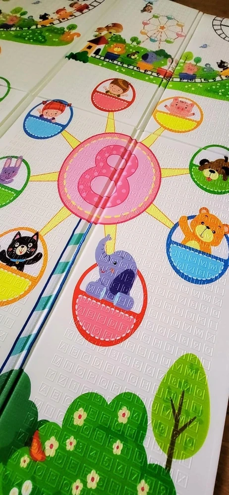 Bez Marki Porolono kilimėlis 200×180 Sulankstomas THICK – Mokomasis kilimėlis kūdikiams XPE