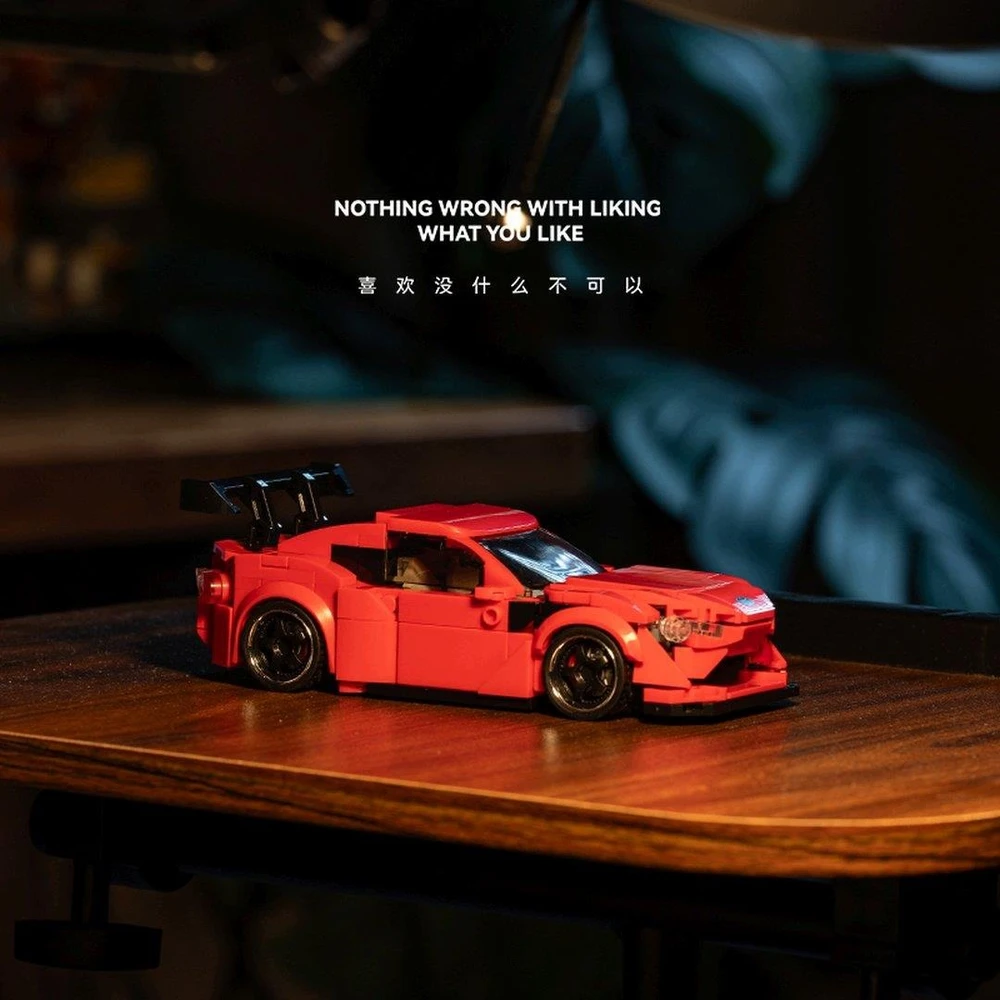 Bez Marki PowerBuild Blocks Automobilis Toyota GT86 417 el. 1:32 „Toyota Sport“ licencija