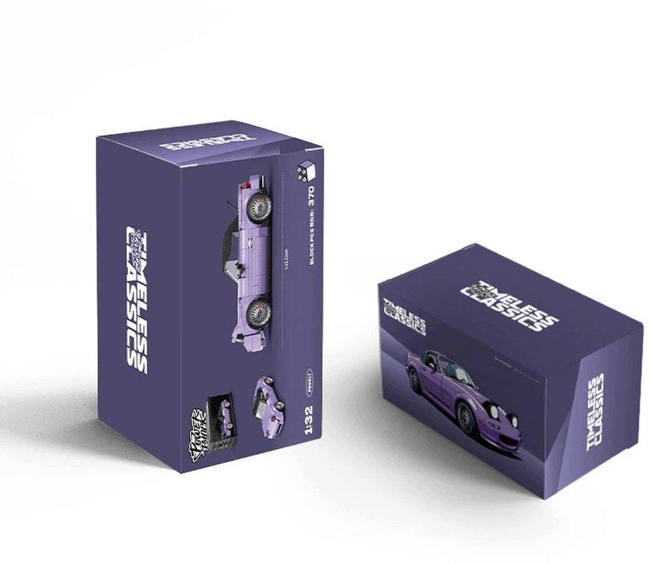 Bez Marki PowerBuild Blocks Car Timeless Classics Miata 370 el. 1:32 Rodsteris