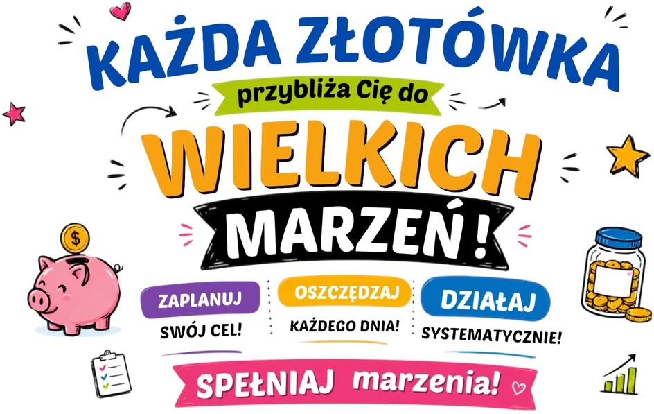 Bez Marki PREZENT Skarbonka su nadrukiem duża OSZCZĘDZANIE Każda Złotówka