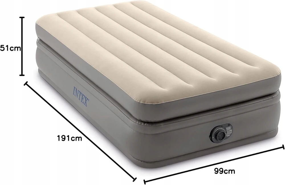Bez Marki Pripučiamas čiužinys Intex 99x191x51 cm su elektrine pompa