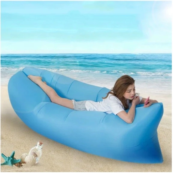 Bez Marki Pripučiamas Lazy Bag Air Sofa – patogus čiužinys kelionėms ir laisvalaikiui