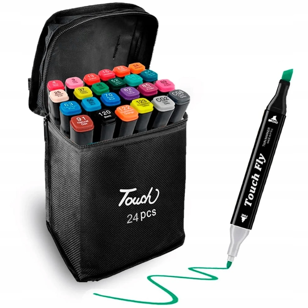 Bez Marki Pro ALCOHOL MARKERS 24 Vnt Žymekliai Žymekliai Dvipusiai žymekliai + MAIŠIS