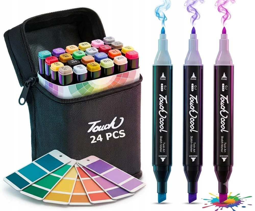 Bez Marki Pro ALCOHOL MARKERS 24 Vnt Žymekliai Žymekliai Dvipusiai žymekliai + MAIŠIS