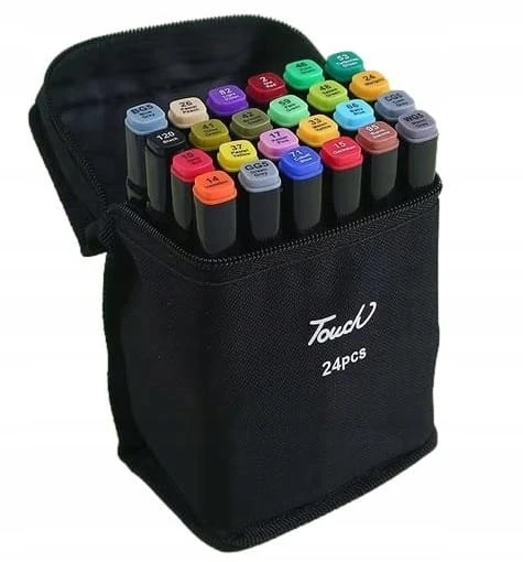 Bez Marki Pro ALCOHOL MARKERS 24 Vnt Žymekliai Žymekliai Dvipusiai žymekliai + MAIŠIS