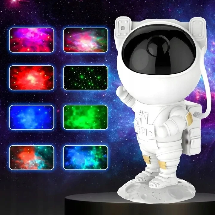 Bez Marki Projektorius GWIAZD ASTRONAUTA LAMPKA LED NOCNA RZUTNIK DLA DZIECI Z PILOTEM