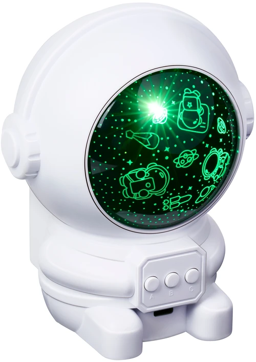 Bez Marki Projektorius GWIAZD ASTRONAUTA ZMIENIAJĄCY KOLORY Naktinė lempa LED 360 USB
