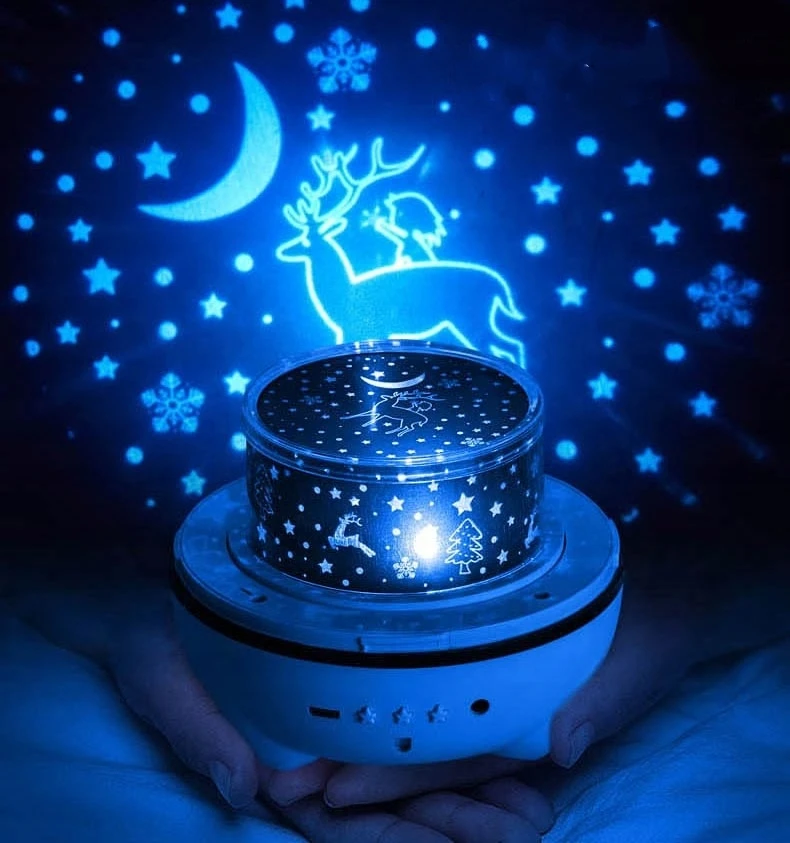 Bez Marki Projektorius gwiazd vaikams rzutnik królik lampka nocna led 3w1